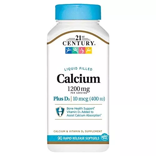 21st Century Calcium 600 Plus Vitamin D Softgels - 90 ea