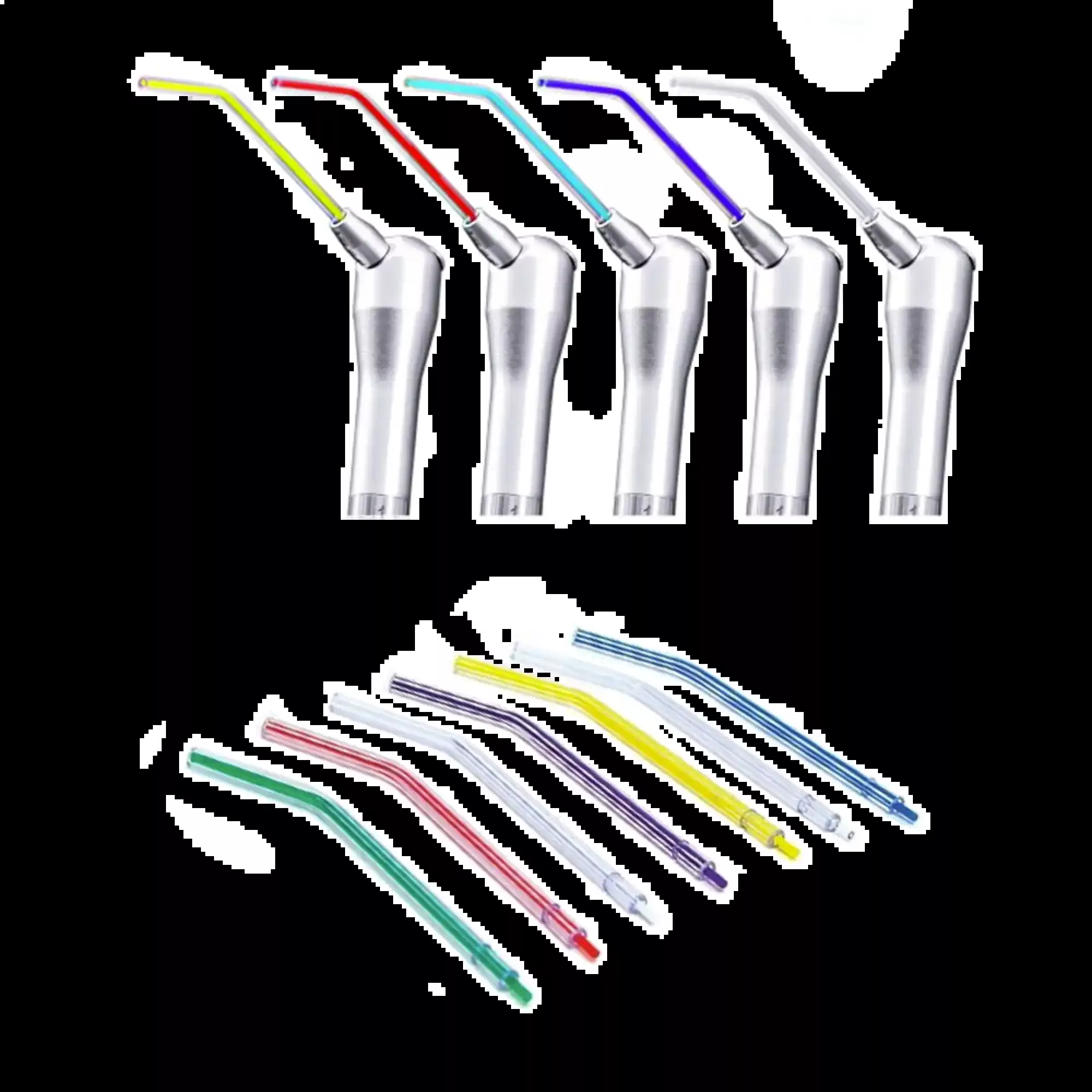 3D - Crystal Tip Type Air/Water Tips Plastic Core Rainbow 250/Pk