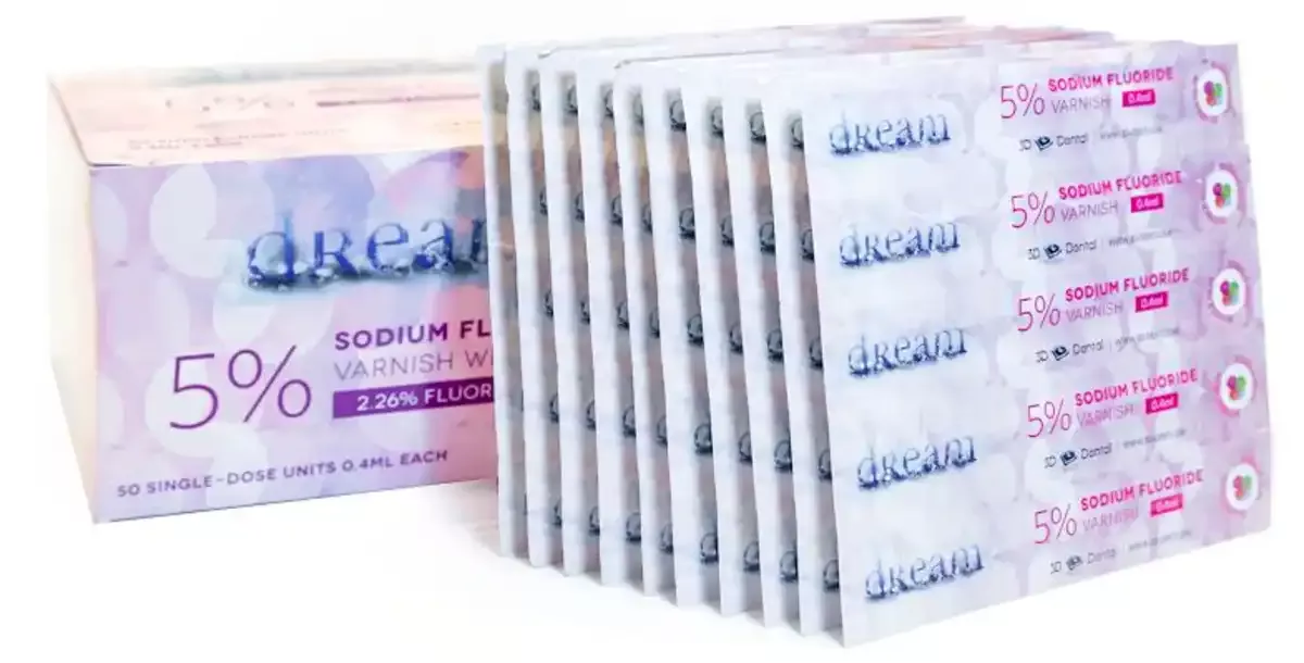 3D - Dream Fluoride Varnish Caramel .40ml Box/50