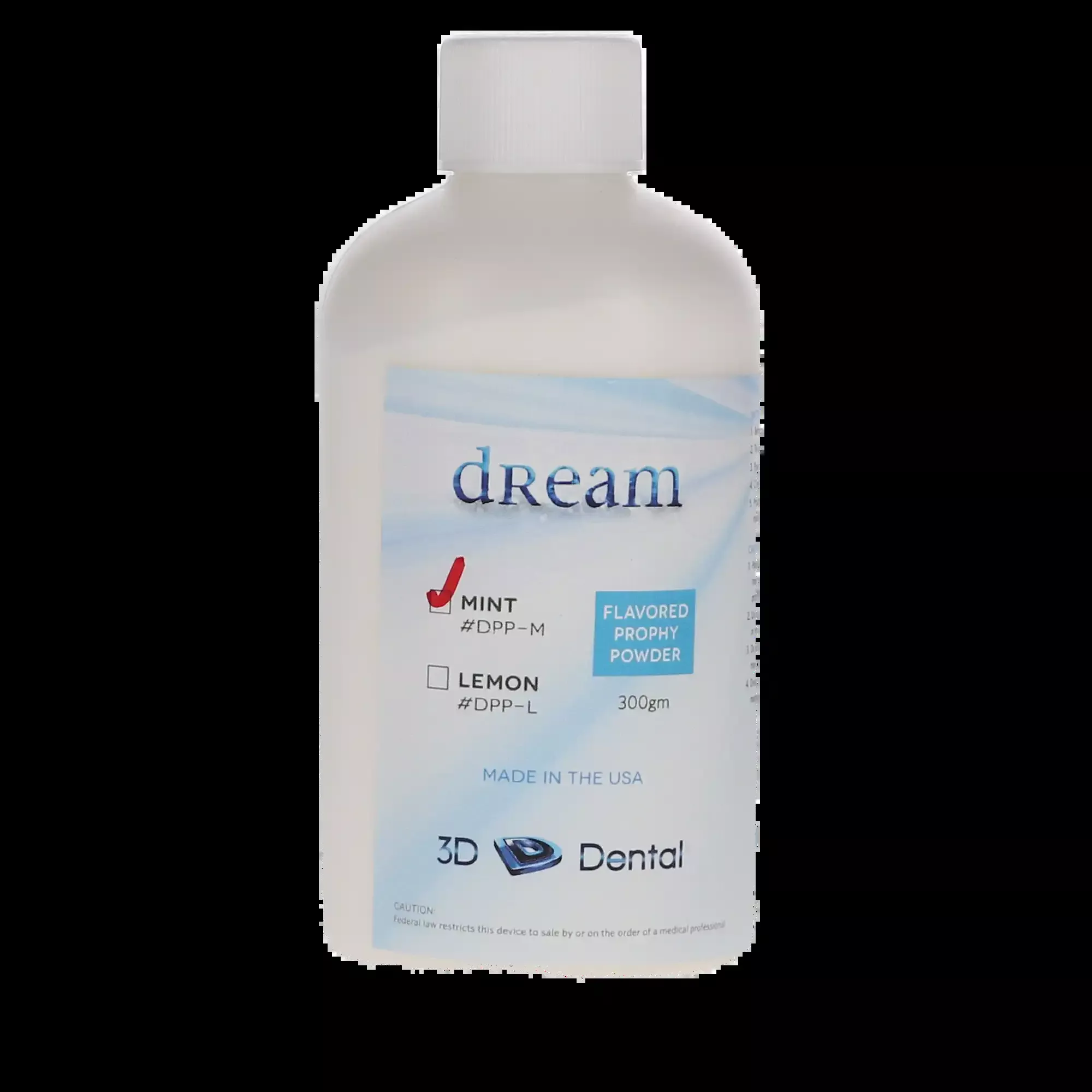 3D - Dream Prophy Powder Mint 10oz Bottle **Discontinued