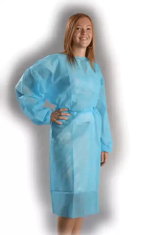 3D - Lab Coat Sky Blue - Medium 10/Bag