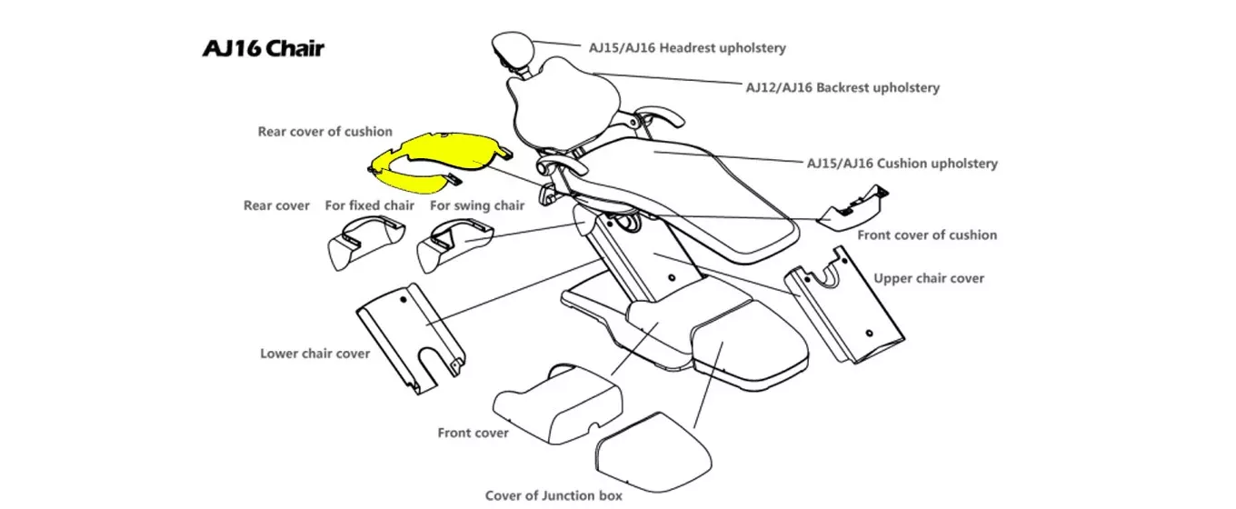 ADS AJ16-Rear Cover of Cusion