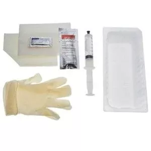 Amsure Foley Insertion Tray With Prefilled Syringe 10cc, 1000ml Tray, Drape, Vinyl Gloves, Bzk, Sterile- 1 Each