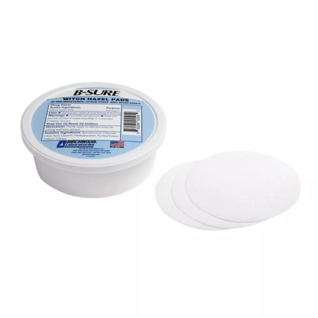 B-Sure Pre Moistened Witch Hazel Pads
