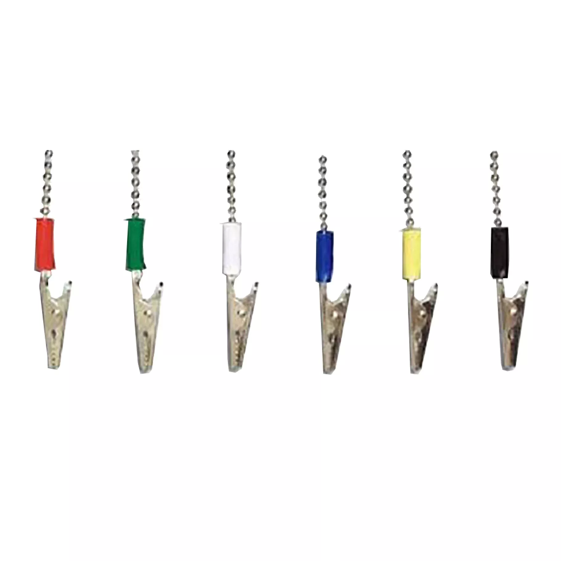 Bib Chain Metal 14" White Clip