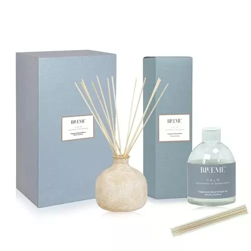 BLUEME Aromatherapy Diffuser - Tranquil Osmanthus & Sandalwood, Handcrafted Ceramic - 5.92 Fl Oz