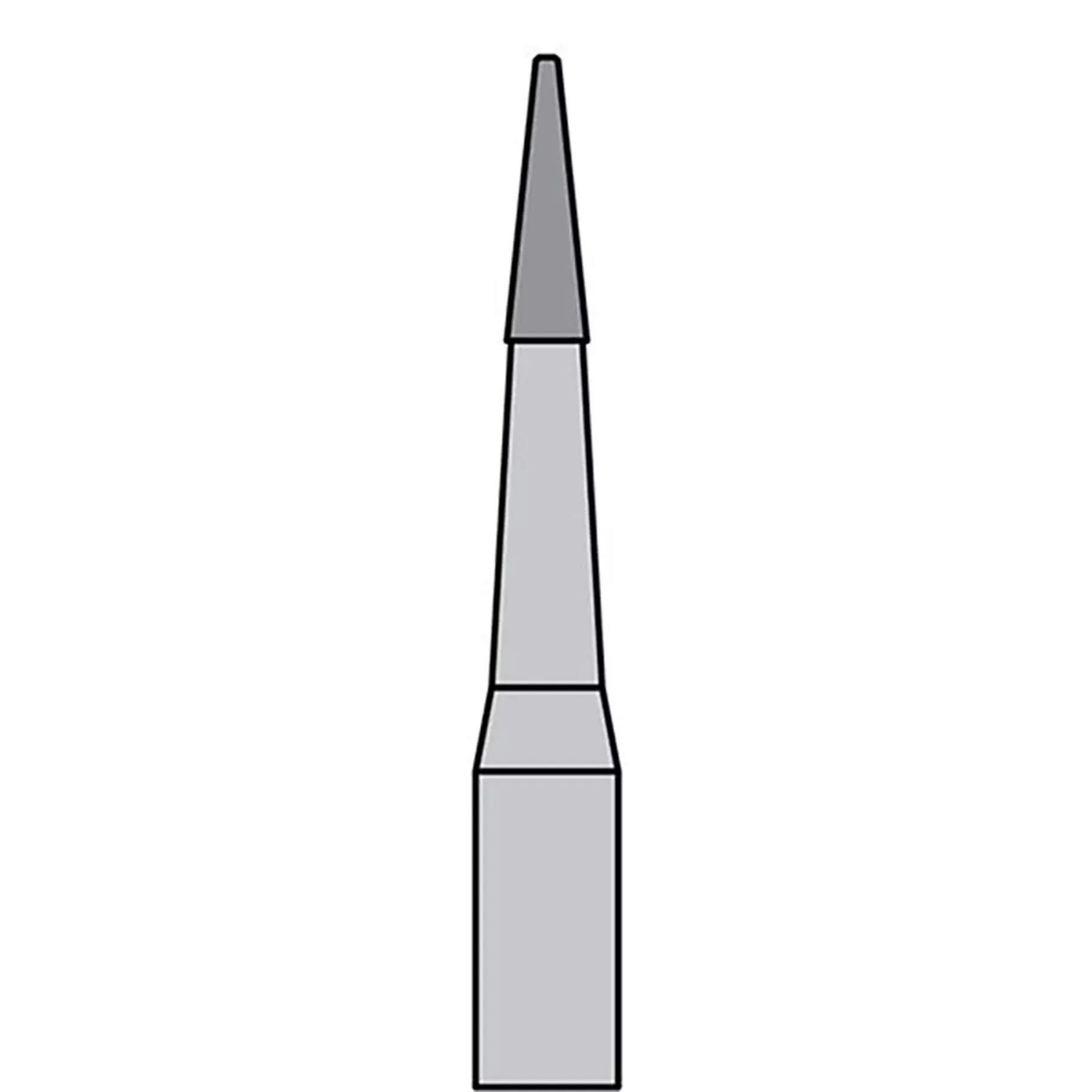 BurPlus Carbide Bur TF #7114 12-Blade Taper Fissure (5)