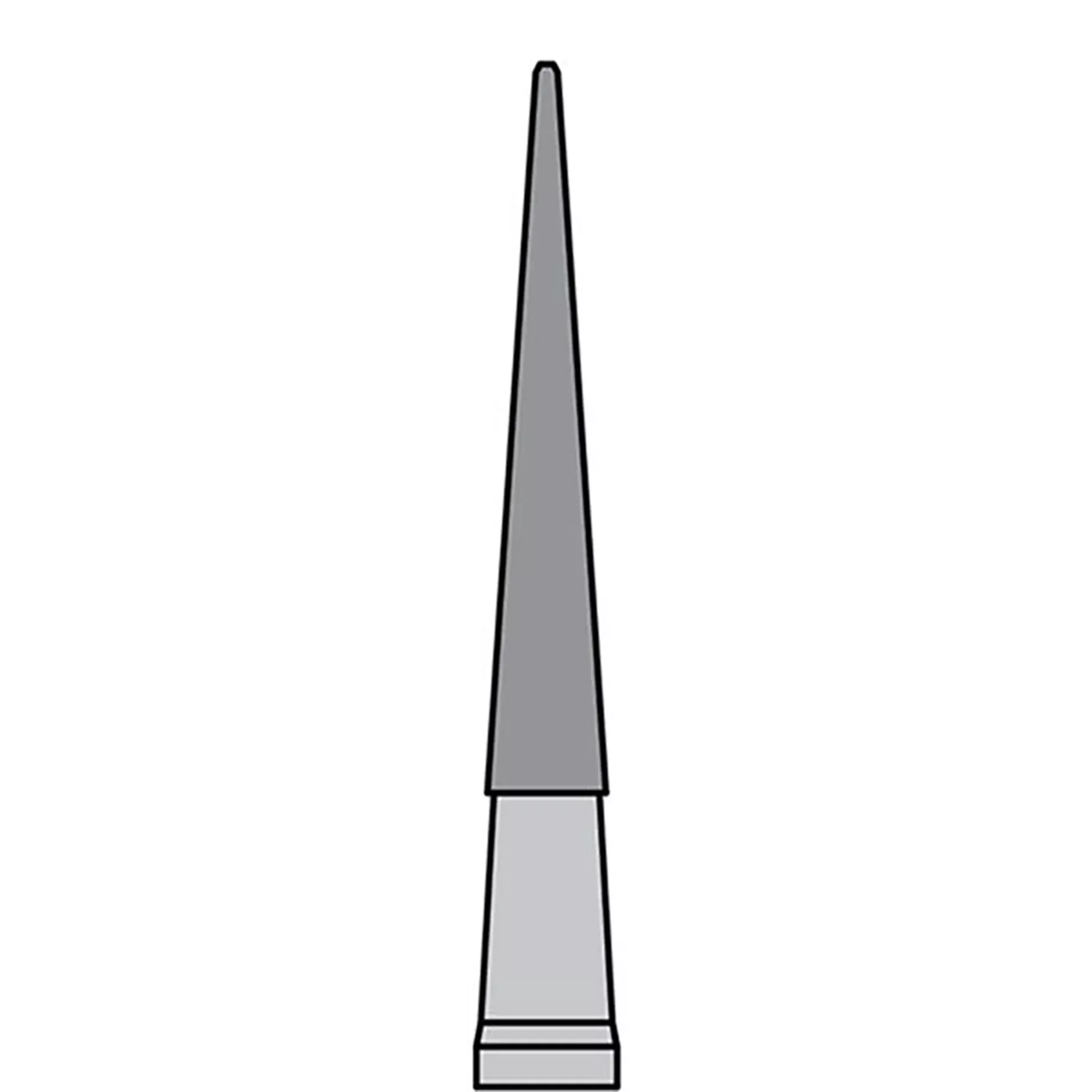 BurPlus Carbide Bur TF #7714 12-Blade Taper Fissure (5)