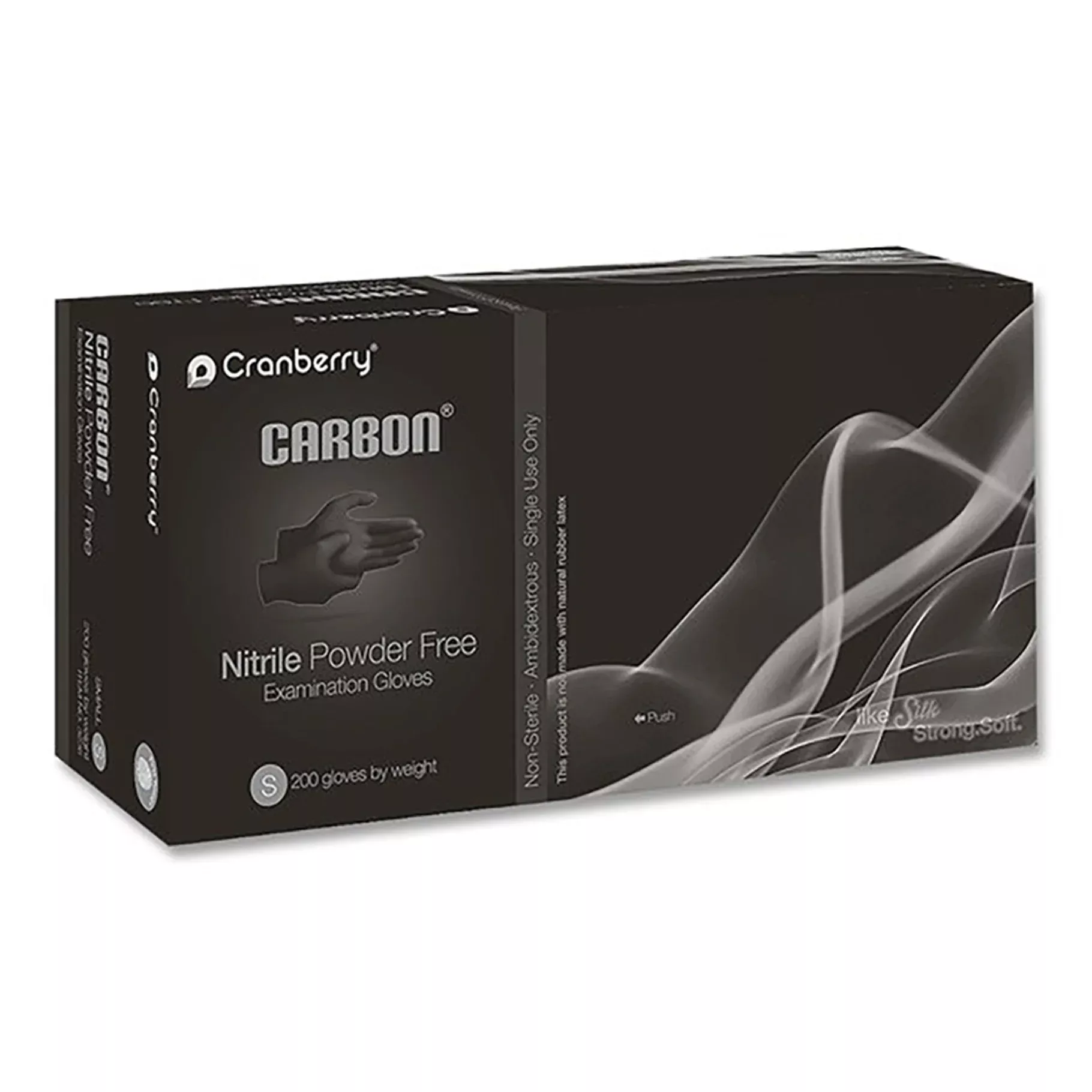 Carbon Nitrile PF Exam Glove Black L (200)