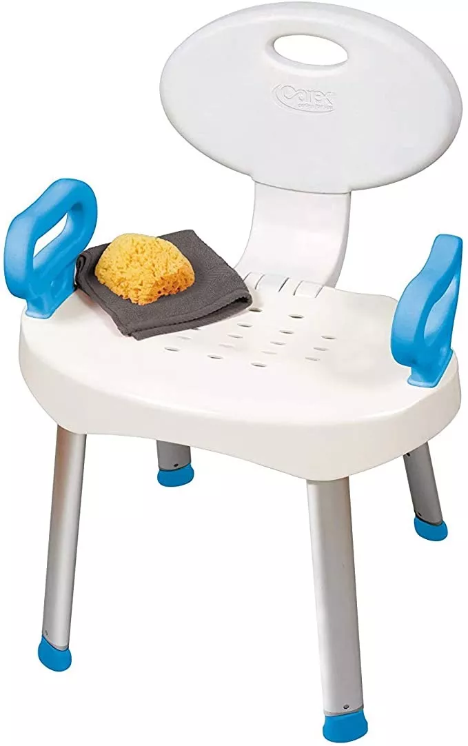 Carex EZ Bath & Shower Chair With Handles