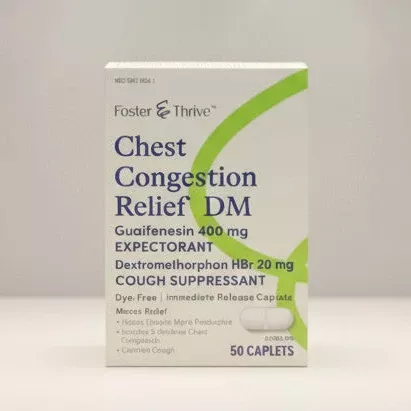 Chest Congestion Relief DM Expectorant & Cough Suppressant (50 Caplets)
