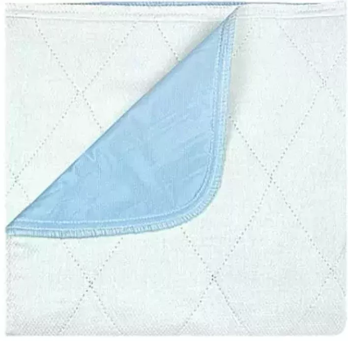 Classic Reusable Waterproof Bed Underpads - Blue Backsheet 18 x 24 Inch