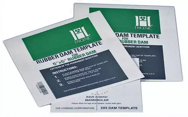 Coltene - Hygenic Template for 6" Dams, single template