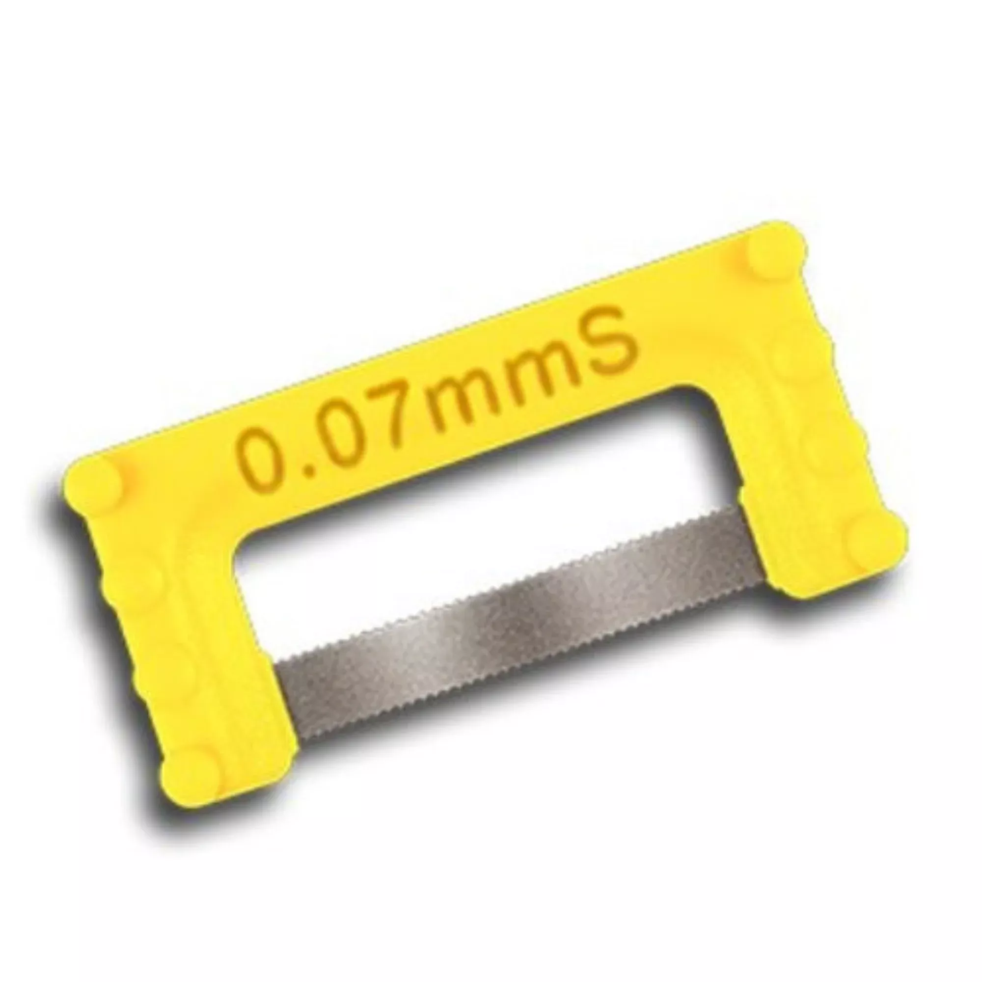 ContacEZ - IPR Strip System Yellow Starter Single XF Serrated 0.07mm 8/Pk