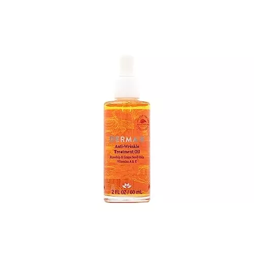 DERMA E Anti-Wrinkle Face Oil - Nourishing Vitamin A & E, Fragrance Free - 2 oz
