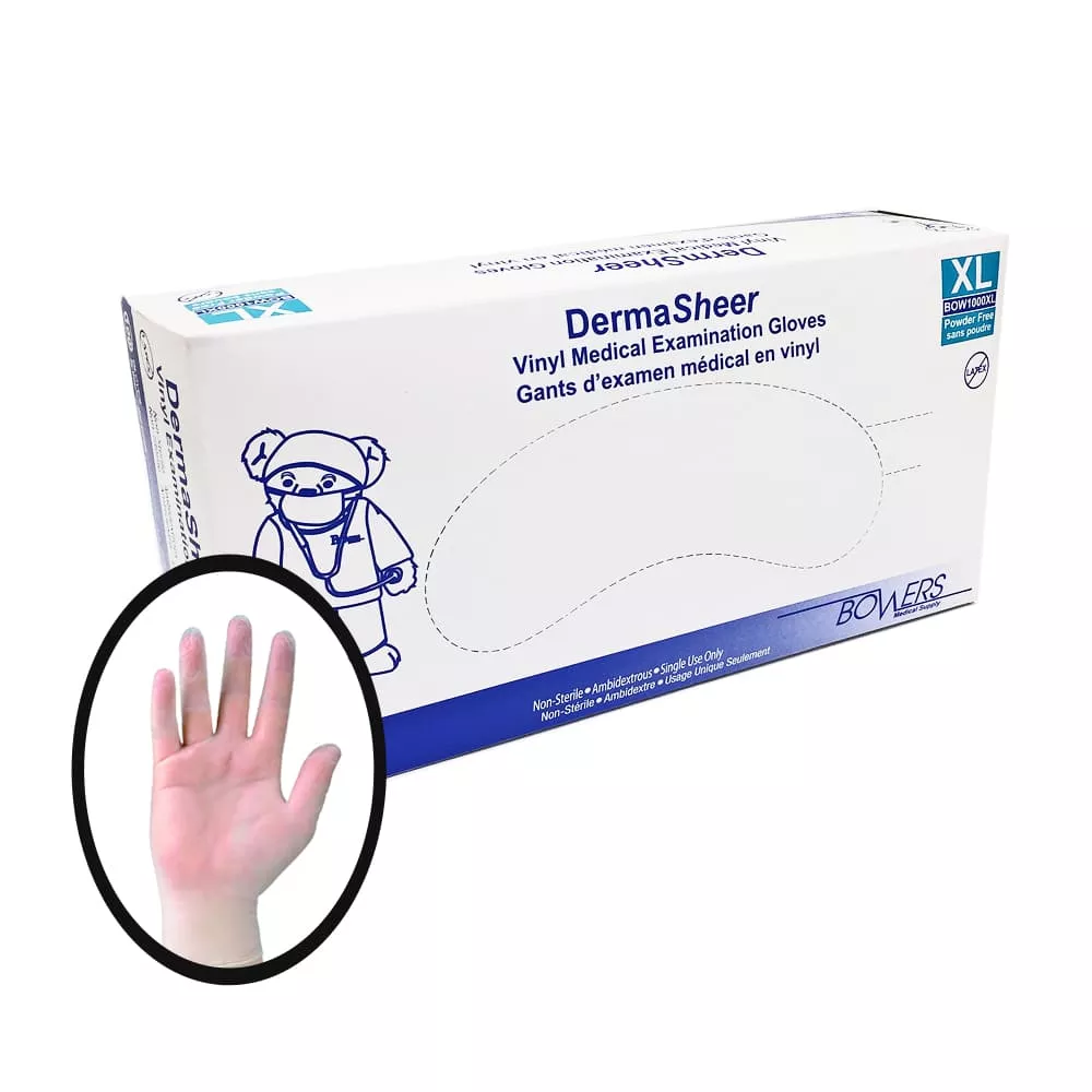 Dermasheer Vinyl Gloves