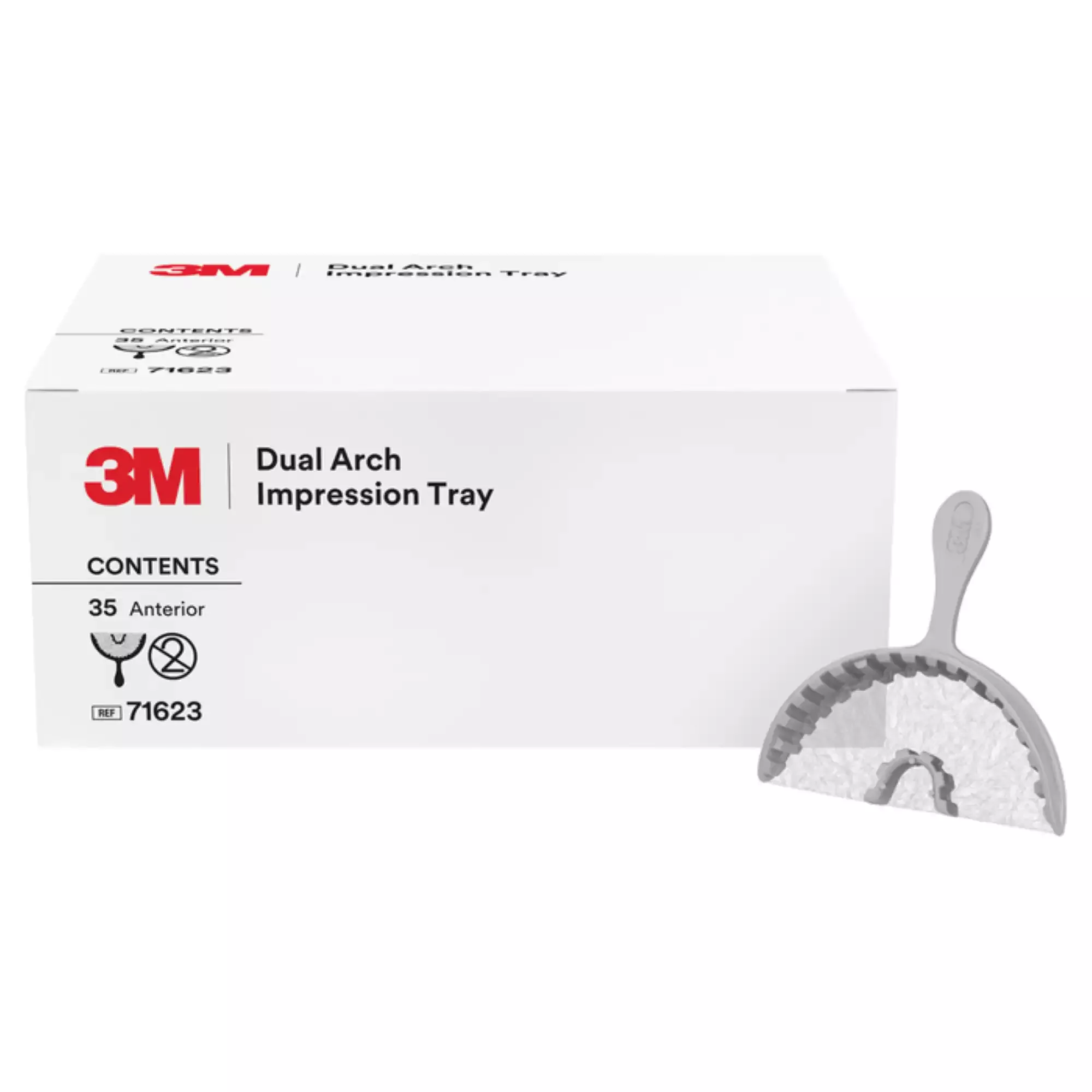 Dual Arch Impression Trays Anterior 35/Pk