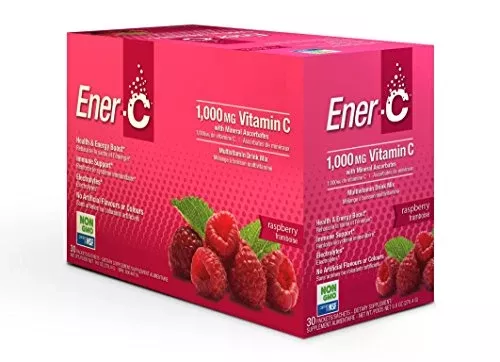 Ener-C - Vitamin C Effervescent Powdered Drink Mix Raspberry - 1000 mg (Pack of 30)