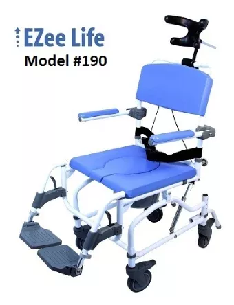 Ezee Life Shower Commode Chair 18" (Tilt)