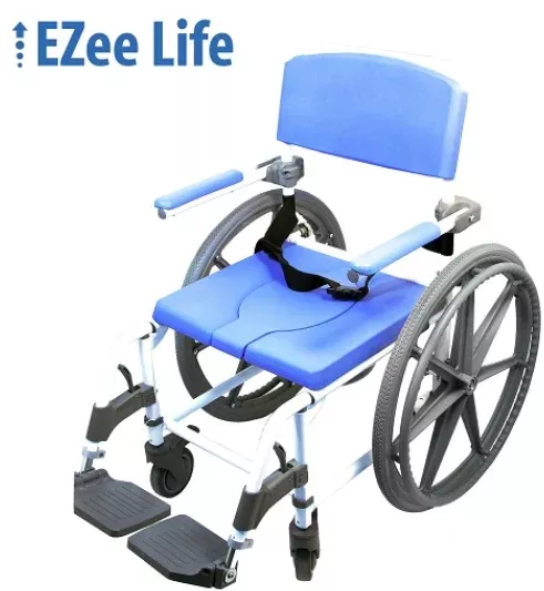 Ezee Life Shower Wheelchair / Commode 15" (Non-Tilt)