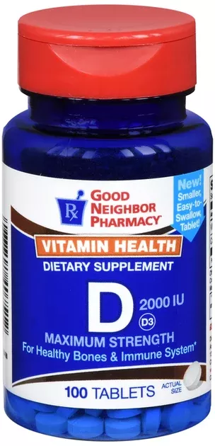 GNP Vitamin D 2000 IU - 100 tablets