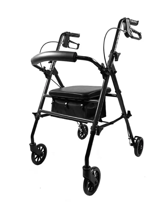 Height Adjustable Rollator with 6" Casters
