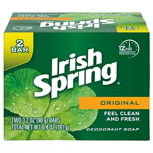 Irish Spring Bar Soap 3.2 Oz Bar 2 pack.