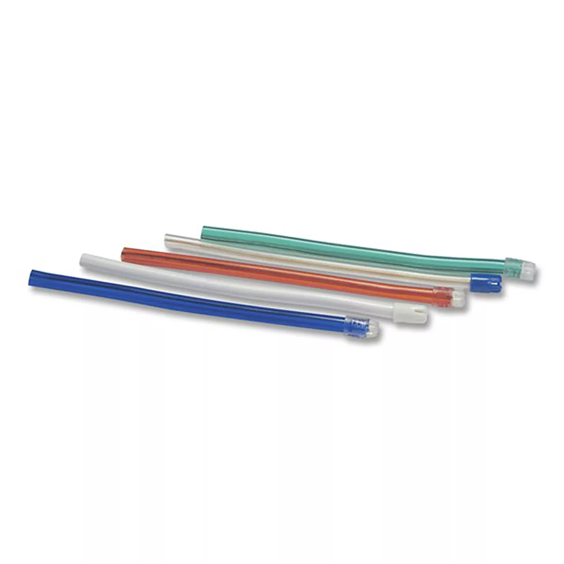 iSmile Saliva Ejectors Bendable Clear w/Blue Tip (100)