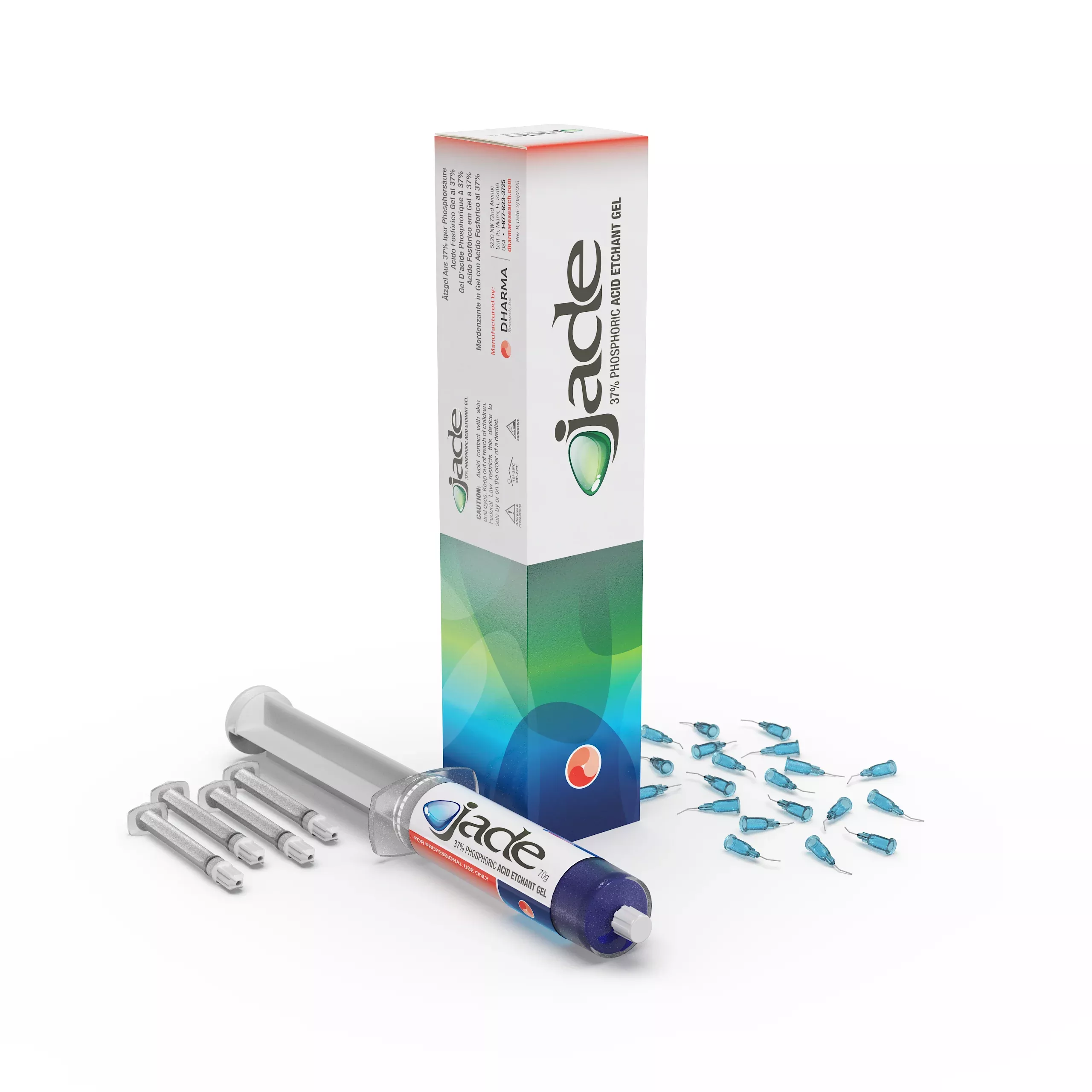 Jade Blue Bulk Kit (1x50ml syringe 4x1.2ml empty syringes 50 applicator tips)