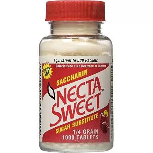 Necta Sweet Saccharin Sugar Substitute 0.25 Grain Tablets - 1000ea