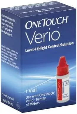 Onetouch Verio Level 4 (high) Control Solution- Box of 1