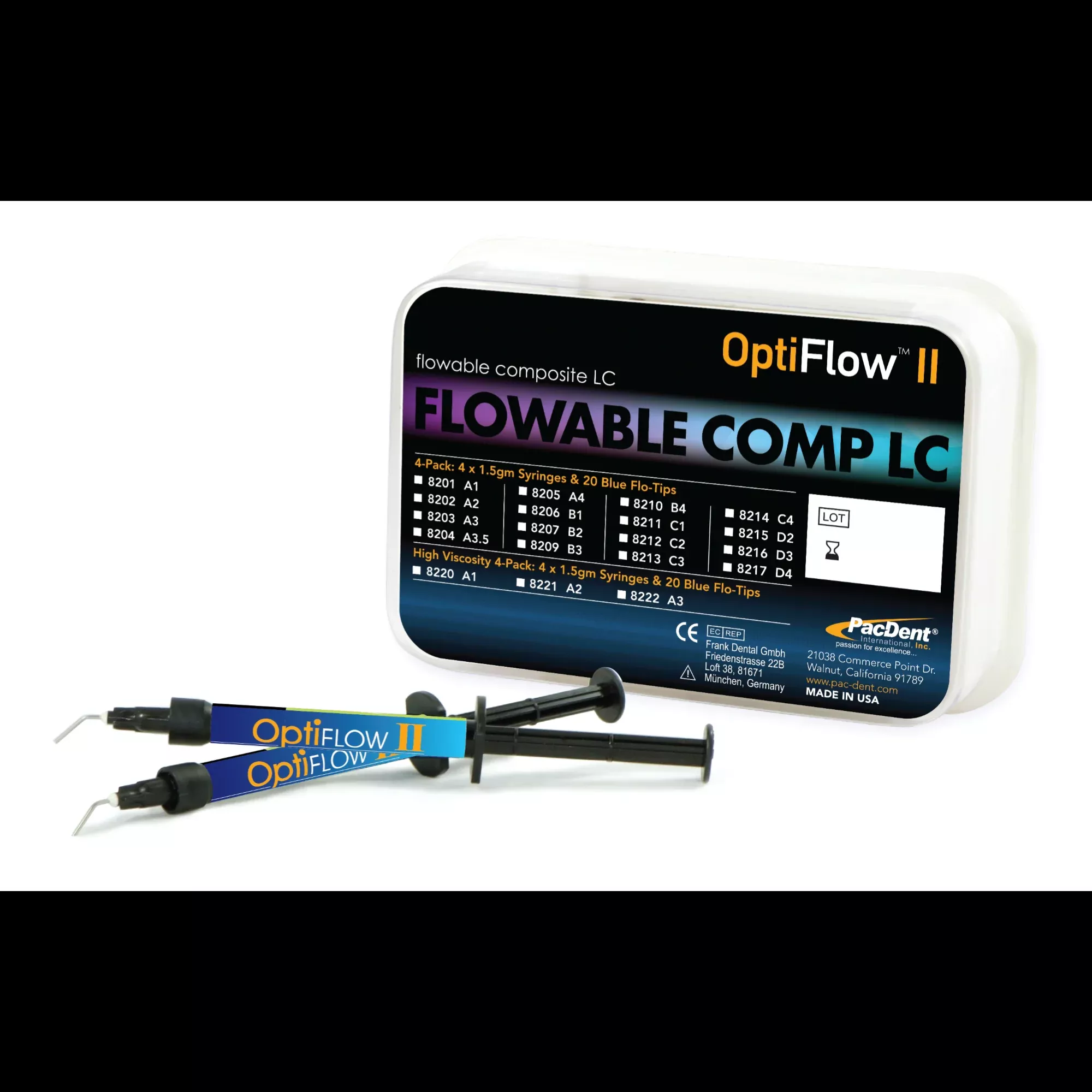 OptiFlow II Nano Flowable LC Syringes 4 x 1.5gm A2