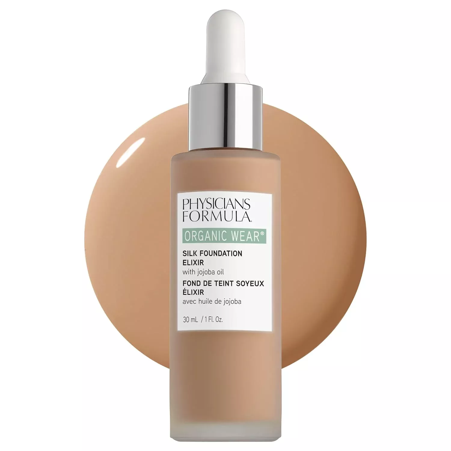 Physicians Formula Liquid Foundation Elixir - Full Coverage, Dermatologist Tested - Light-to-Medium