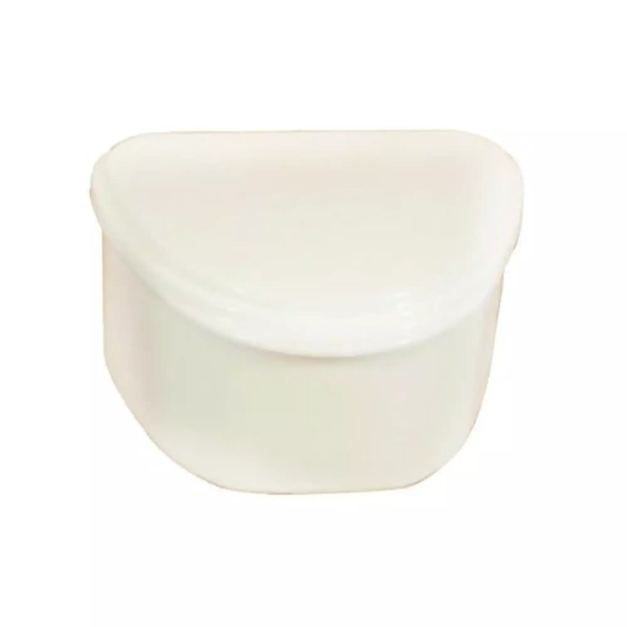Plasdent - Denture Box - White 12/Bx. Plastic with Hinged Lid, 4"W x 3"L x 2"H