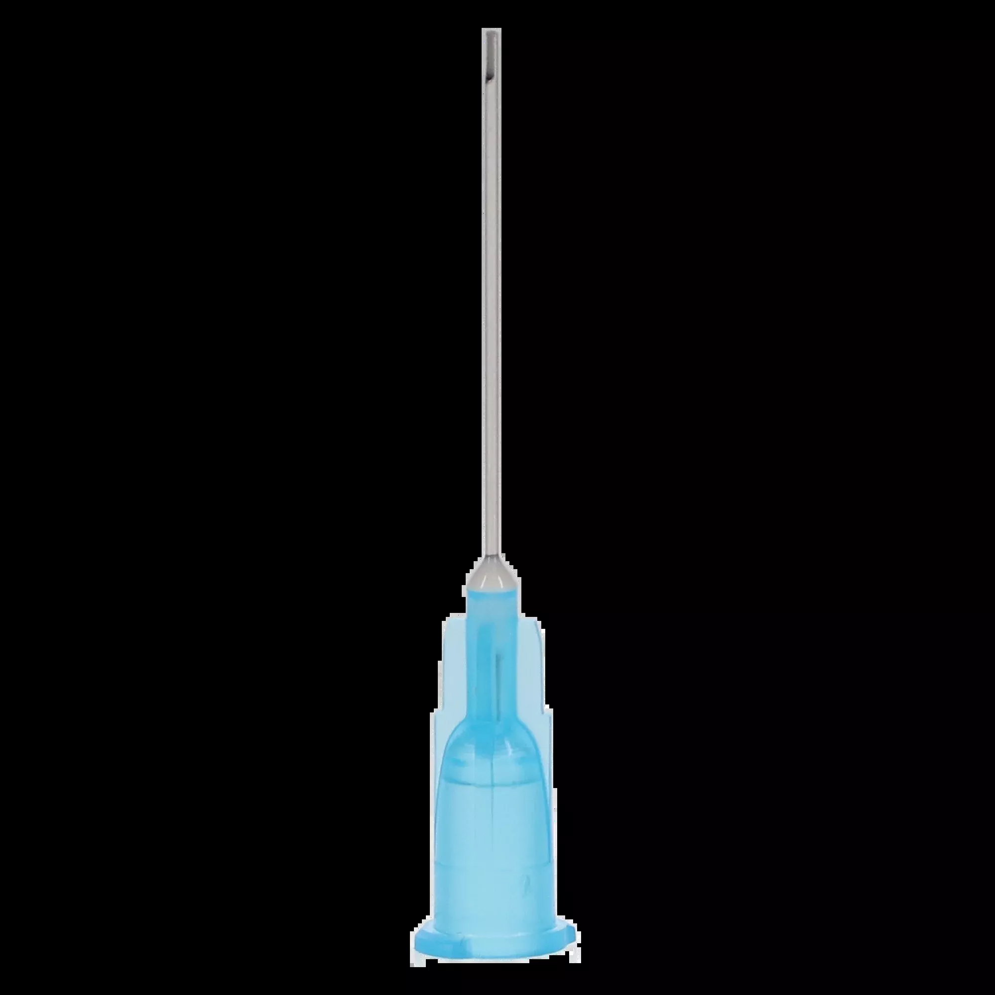 Plasdent - Monovac Irrigator Tips 23Ga, Blue, 100Pcs/Box Side Vented, Monoject Style