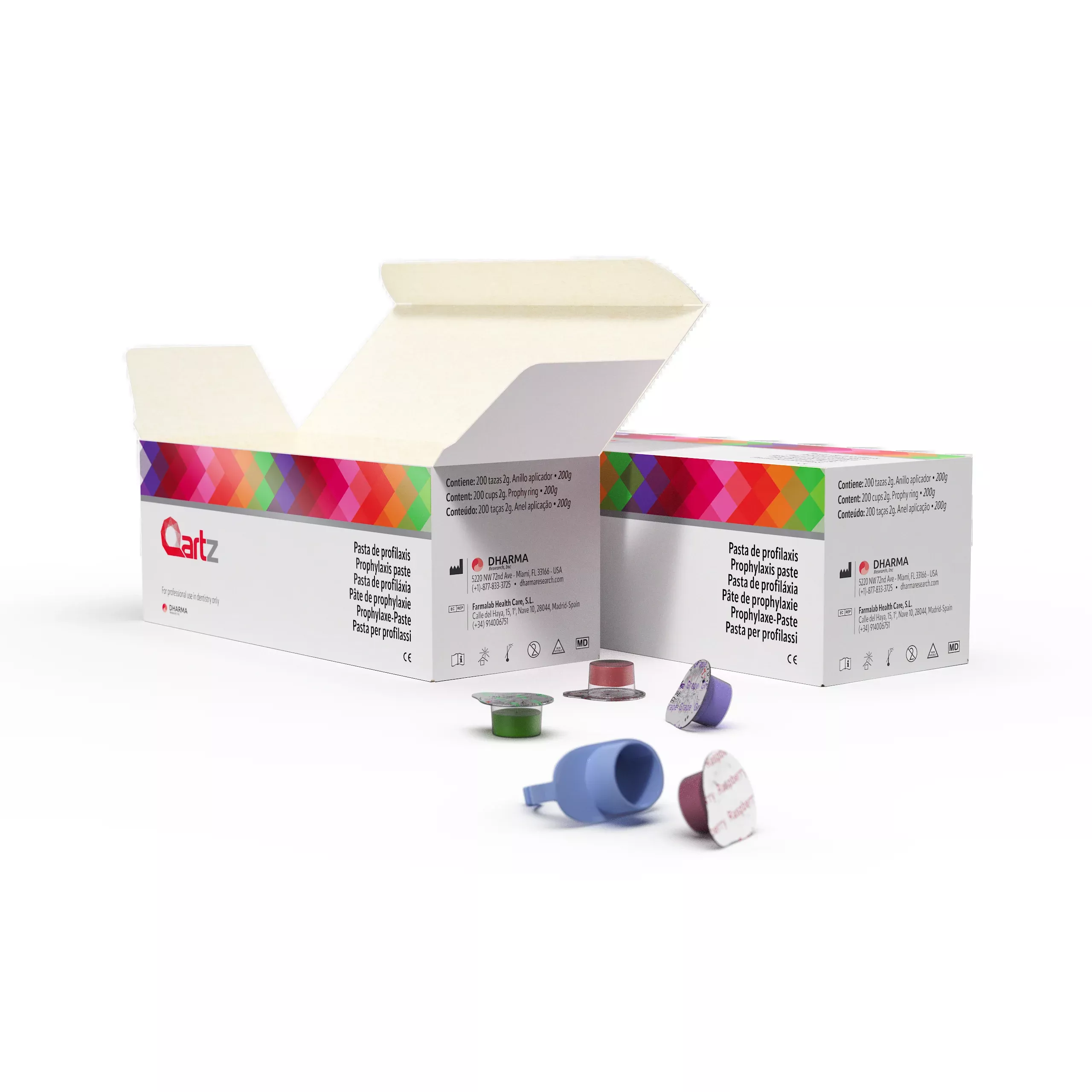 Qartz Prophy Cups 1.23% Fluoride Ion x 200