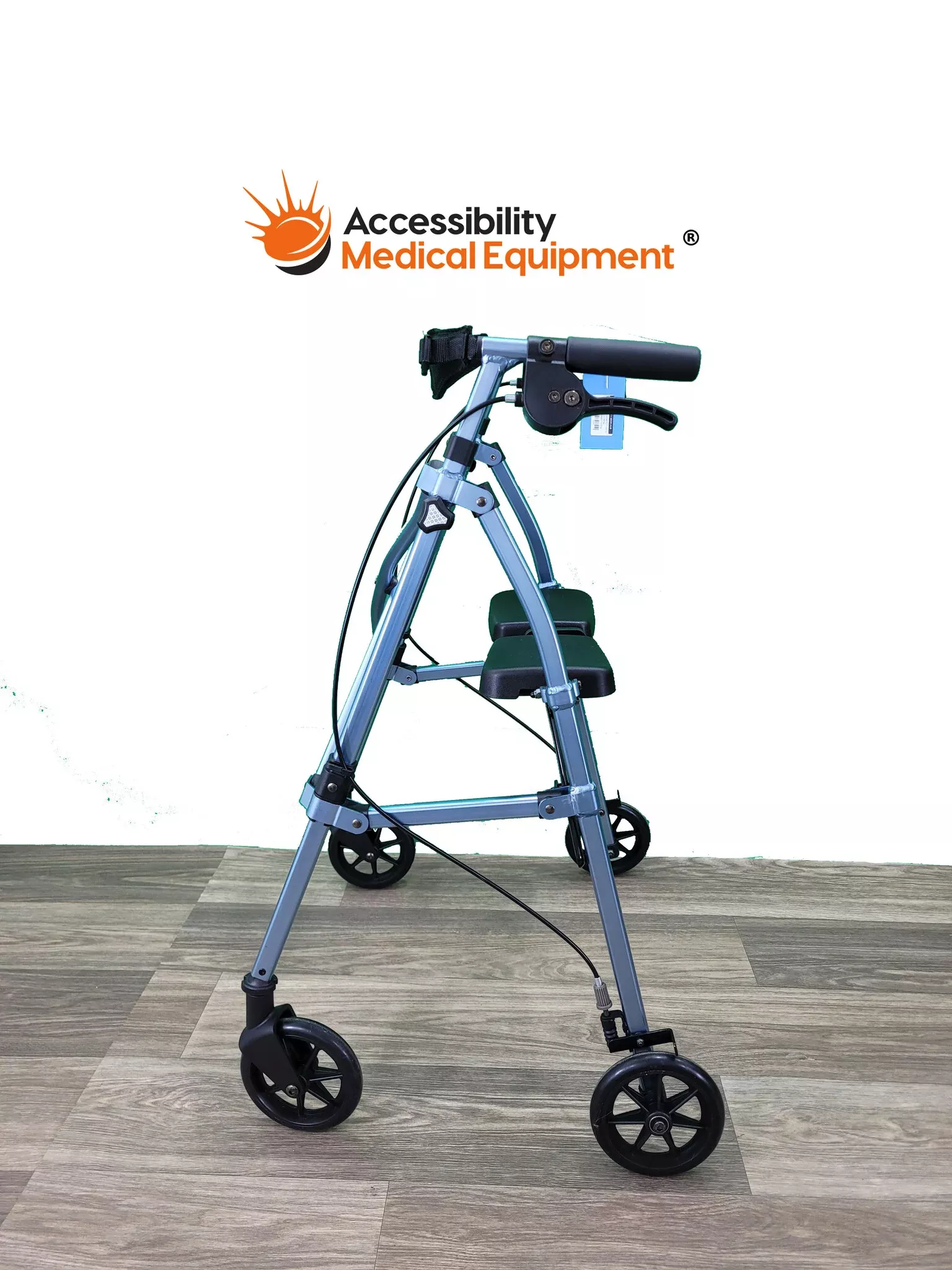 Refurbished Fold-N-Go 2-Wheel Walker Light Weight With Seat