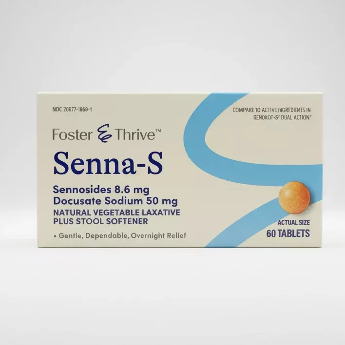 Senna-S Natural Vegetable Laxative Plus Stool Softener