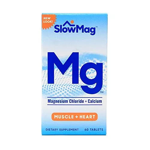 Slow-Mag Magnesium Chloride With Calcium Tablets - 60 ea