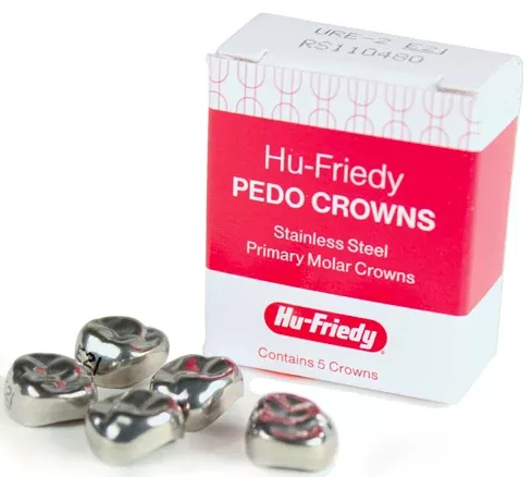 SS Crowns Upper Right Primary 2nd #6 5/Pk