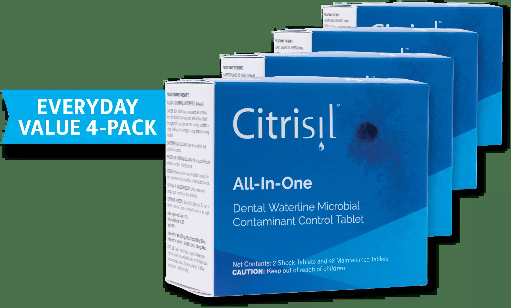 Sterisil Citrisil – Waterline Microbial Contaminant Control Tablet 3+1 Value Pack