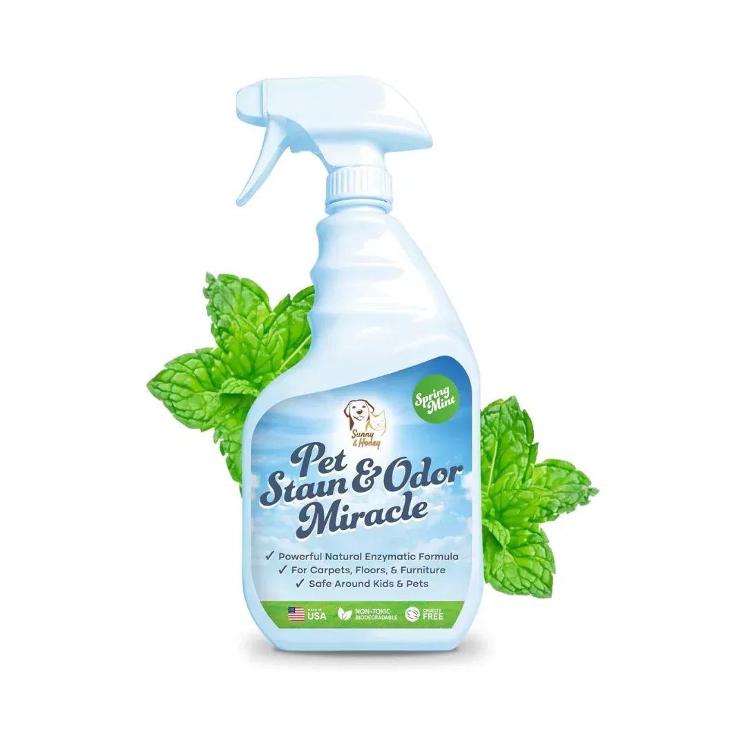 Sunny & Honey Pet Stain & Odor Miracle - Enzyme Cleaner, Pet-Safe, Fresh Citrus Scent - 32oz