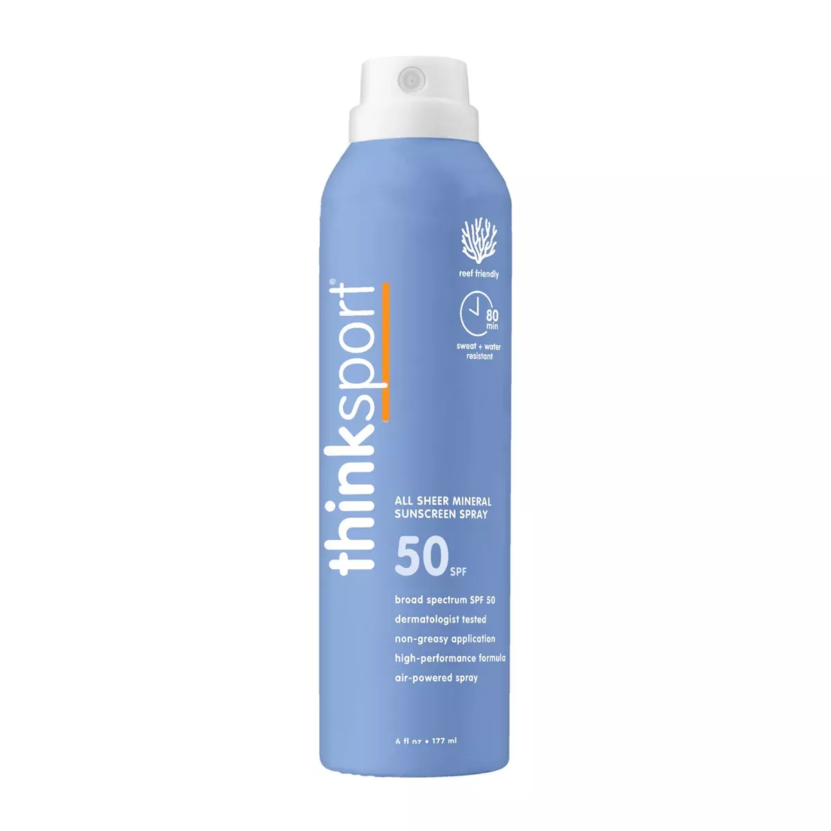 ThinkSport All Sheer Mineral Sunscreen Spray 50 SPF