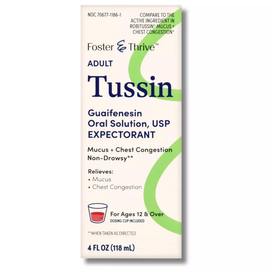 Tussin Guaifenesin 200 mg Cough Syrup (4 oz) | Compare to Robitussin