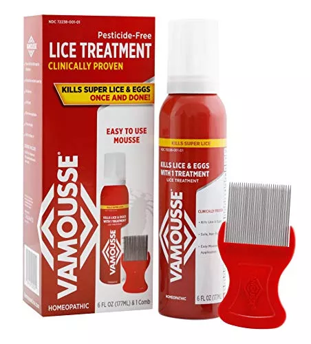 Vamousse Head Lice Treatment, Easy Mousse Application - 6 oz.