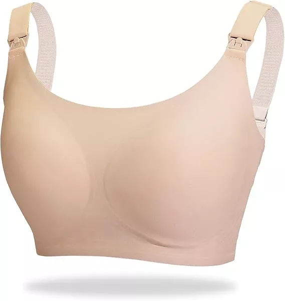 Zomee Nursing/pumping Bra, Nude, Large- 1 Each